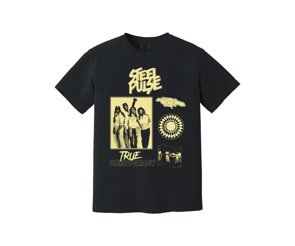 Steel Pulse Heavyweight T Shirt - True Democracy - Jamaica - Reggae - Dub Unisex T-Shirt S