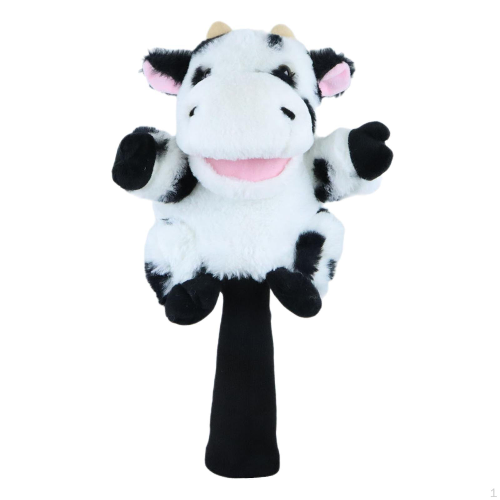 

Чехол для гольфа, головка клюшки, новинка, защитное оборудование от царапин для древесины Black White Cow