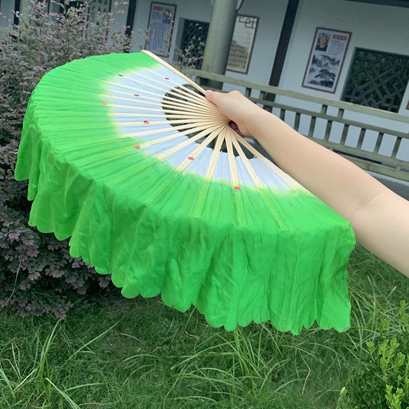 1-Foot Double-Sided Yangge Dance Fitness Fan Prop