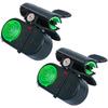 2 Pieces Sensitive Fishing Pole Light Fishing Bite Alarm with LED Light Fish Tackle Equipment for Freshwater Outdoor Sports
