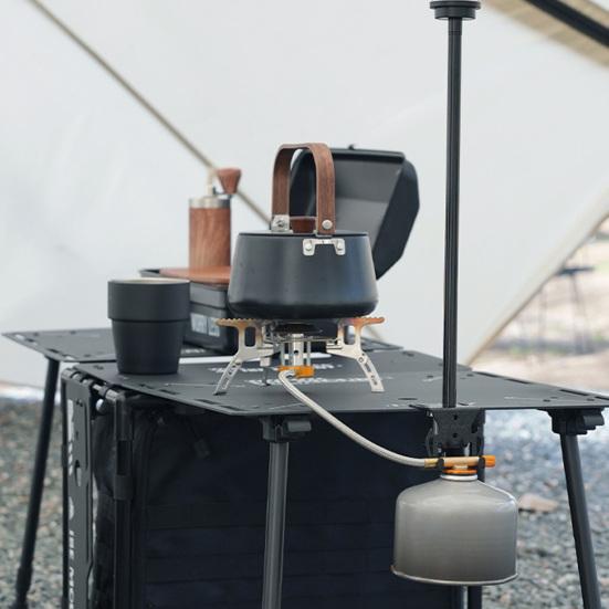 Gas Tank Hook for Camping Tables Heavy Duty Hook with Desk Clamp Stove Tank Hanger Hook for BBQ Camping Picnic