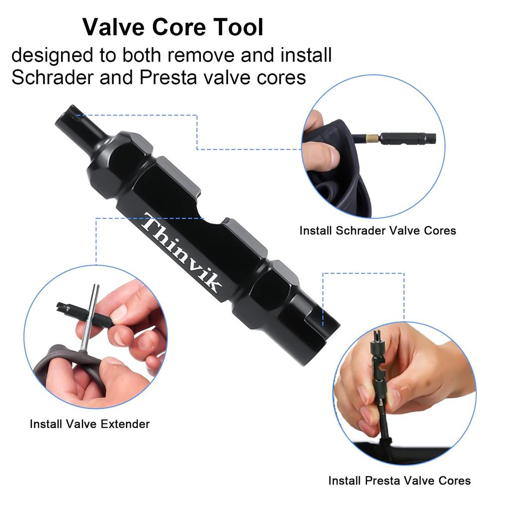 Thinvik Bicycle Tubeless Sealant Injector 100ml Tire Sealant Syringe Cycling
