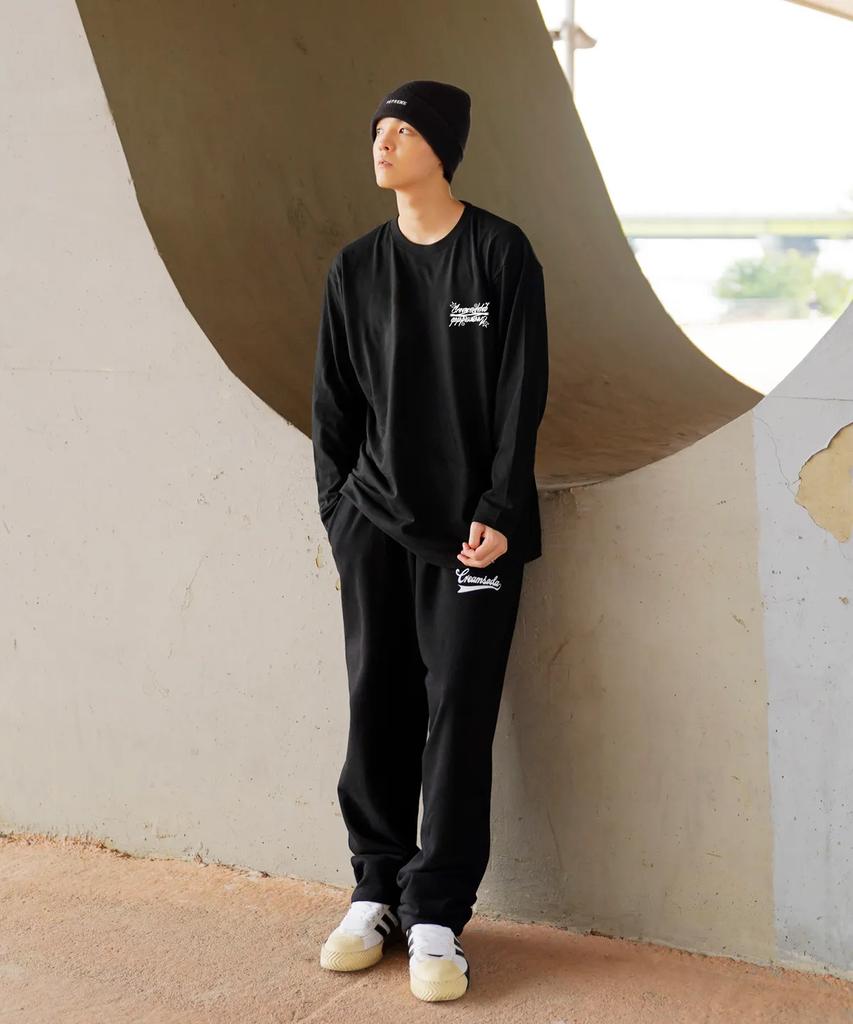 CREAM SODA LAB Crsdel Lettering Long Sleeve Black