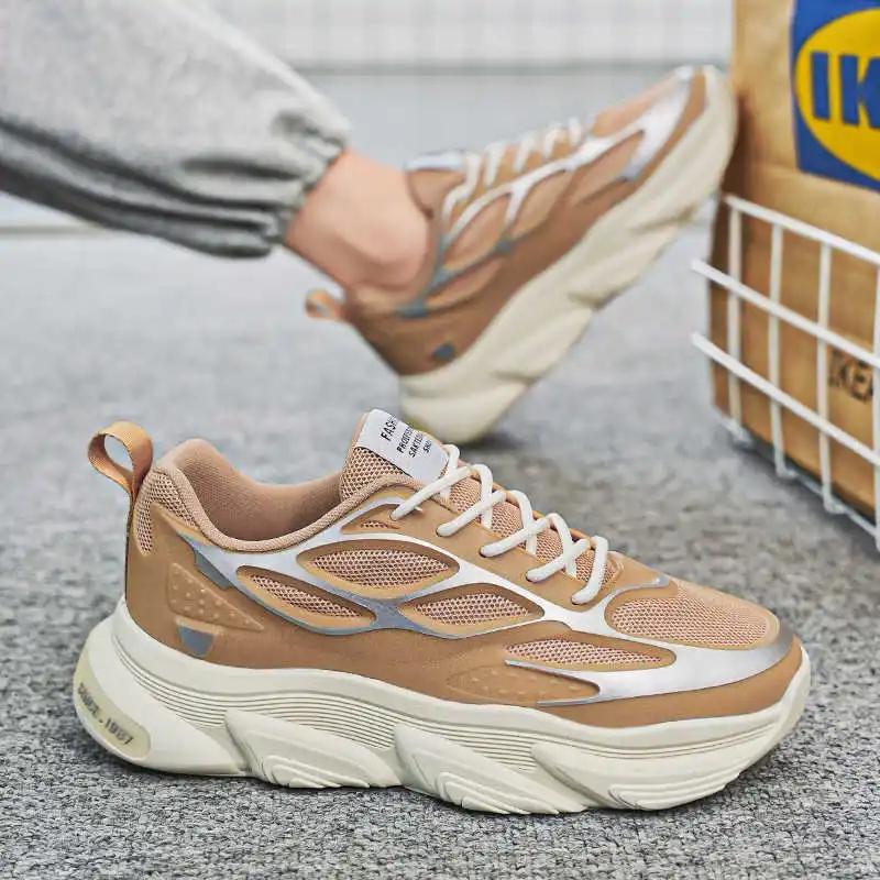 Fashion Chunky Natural Leather Lofers Shoes For Men Mary Jane Size 46 Mens Sneakers Black Boots For Men Sport Shoose Tines Class