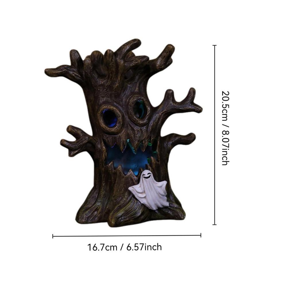 

2024 Новое украшение на Хэллоуин, украшение на дерево, украшение для дома, статуя, дом с привидениями 20.5x16.7cm