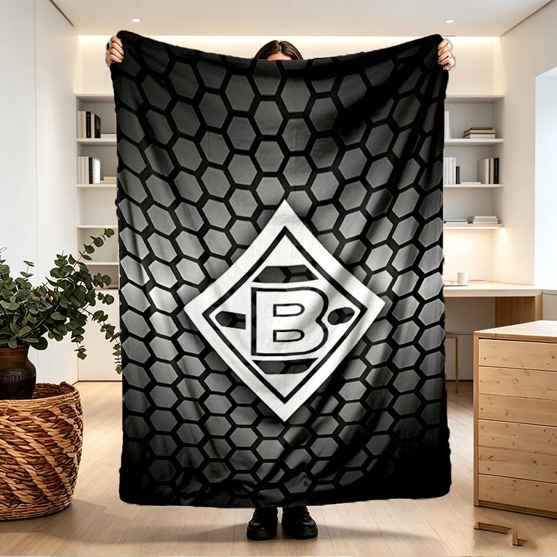 Borussia Monchengladbach Print Blanket - Soft & Comfortable, for Bedroom, Travel, Sofa, Home Decoration - Birthday Christmas Gift for Friend