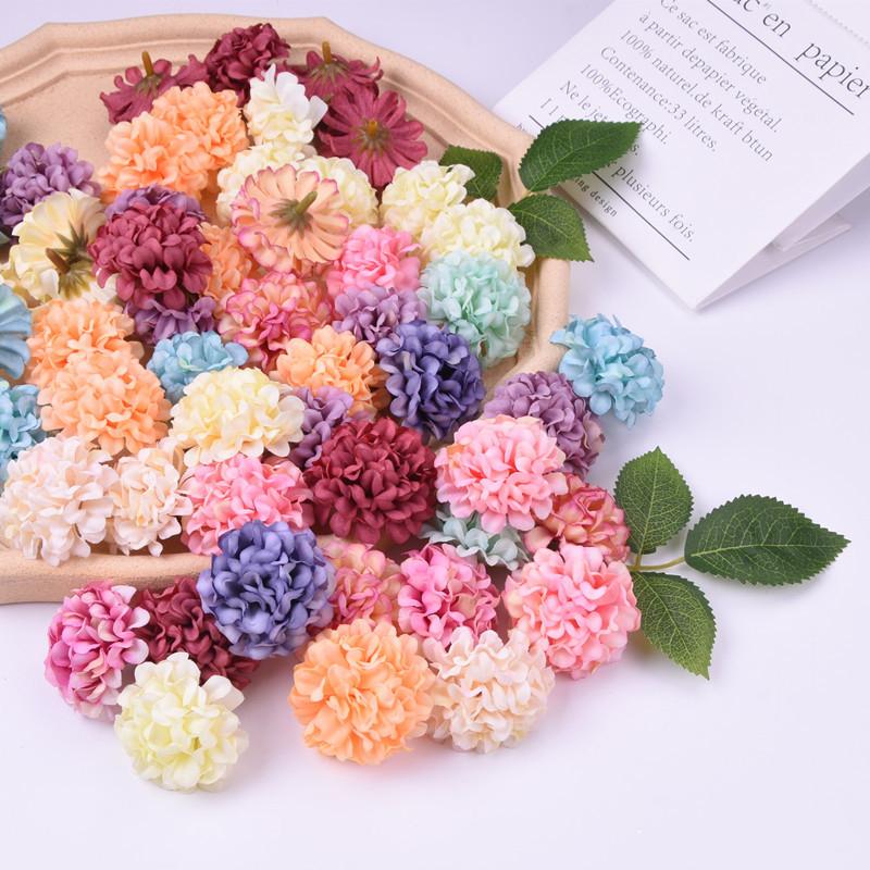 20/30 Pièces Têtes de Fleurs Artificielles Faux Fleurs en Soie Fête Jardin Mur Décoration de Pièce Maison Bricolage Décoration de Mariage Accessoires de Couronnes