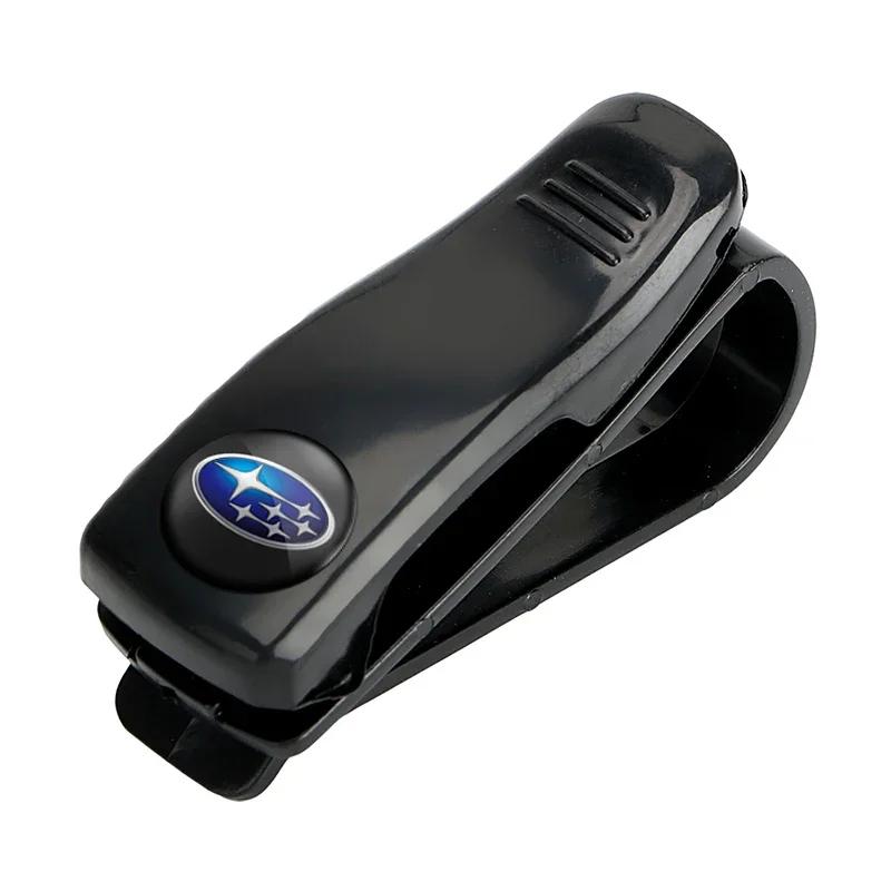 Car Sun Visor Glasses for Subaru Forester XV Tribeca Outback Impreza Legacy STI WRX BRZ Card Ticket Fastener Auto Sunglass Clip X5