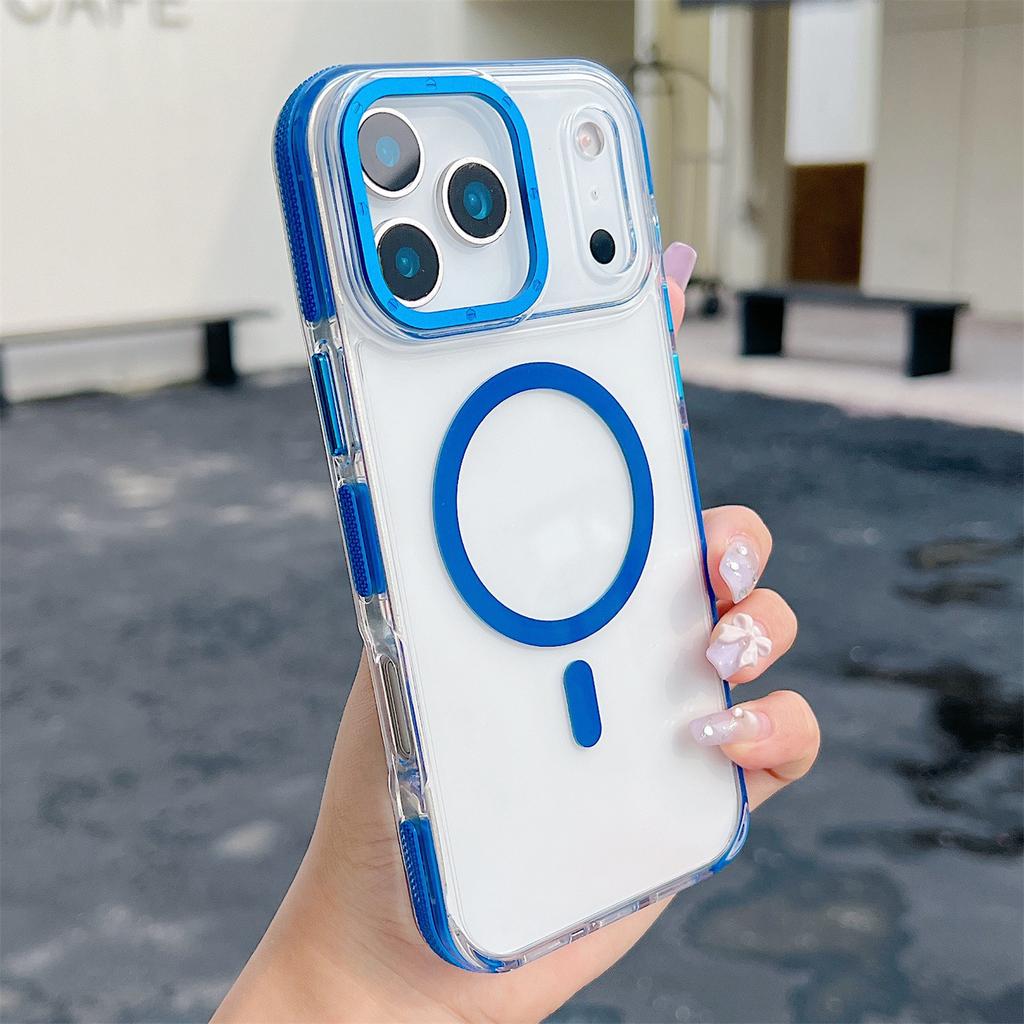 For iPhone 17 Pro Max Shockproof Magsafe Wireless Charge Clear Case 16 15 14 13 12 11 Pro Max 14 15 16 Plus16e Magnetic Cover