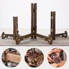 Wooden Plate Stand Sturdy Display Rack Secure Hold Versatile Picture Frame Holder for Kitchen Office