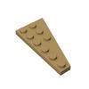 50pcs 54384 Wedge Plate 6 X 3 Left Bricks Collections Bulk Modular GBC Toy For Technical MOC Set Buildings Blocks Compatible