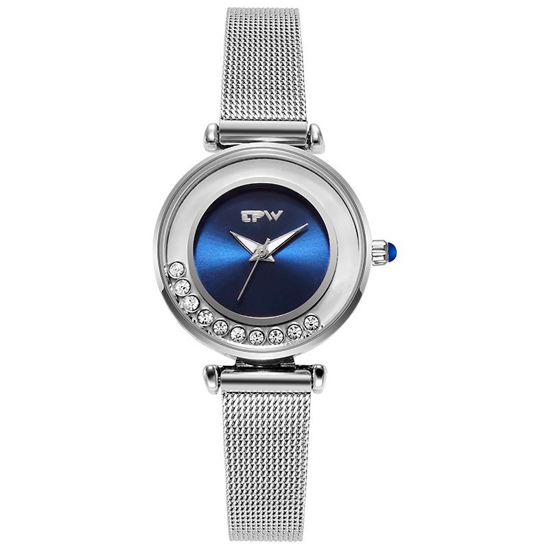 

TPW Brand Ladies Watches Fashion Styles Женские кварцевые наручные часы Лучшие подарки Элегантные часы синий/серебряный
