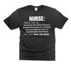 Funny Nurse Shirt Nurse Definition Shirt Humor Tees Nurse Birthday Gift Shirt