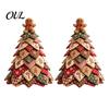 Craft Kits for Home Decor DIY Quilted Fabric Christmas Tree Kit, Vintage Patchwork Sewing Set Creative Gifts Friends Tabletop Decor, Handmade