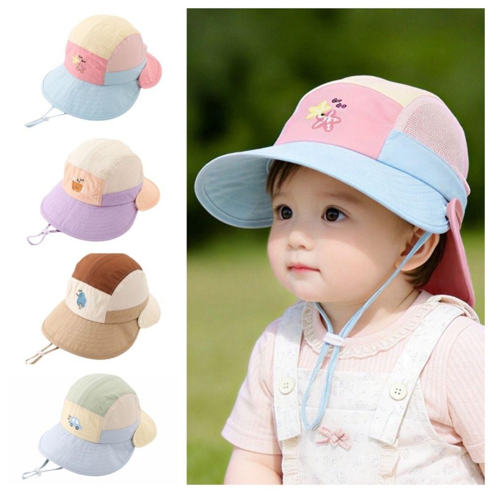 Quick-dry Cartoon Bucket Hat Car Children's Fisherman Hat Breathable Summer Kid Sun Hat Boy
