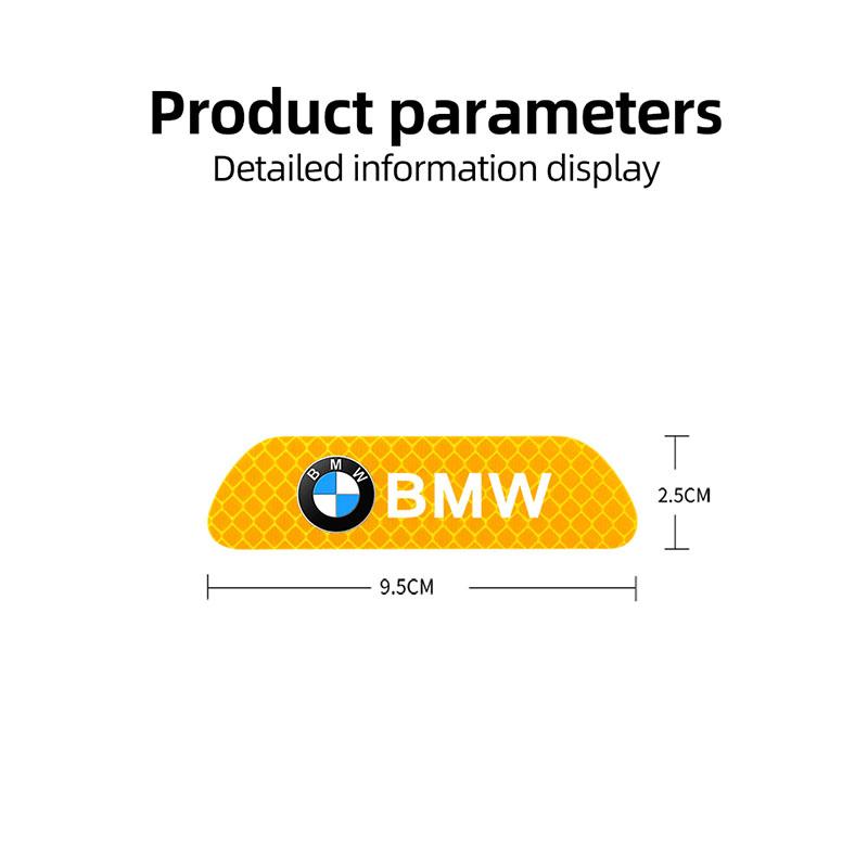 Car Reflective Door Sticker Safety Opening Warning Reflector Tape Decal For BMW X1 X2 X3 X5 X4 X6 X7 iX3 F20 F10 F07 E70 E46 E90