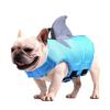 Dog Life Jacket Pet Swimming Shark Jacket Safety Vest with Handle, Reflective, Adjustable, for Small Medium Large Dogs ( Blue)