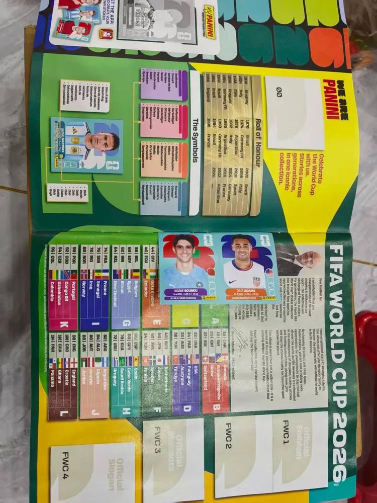 Panini FIFA World Cup 2026 Official Album + 28 Stickers 2026 World Cup Collector's Album for Football Fans