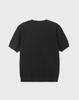 WORK ON BODY OFF Cool Bamboo Semi-Overfit Round Neck Short Sleeve Knit [Black]
