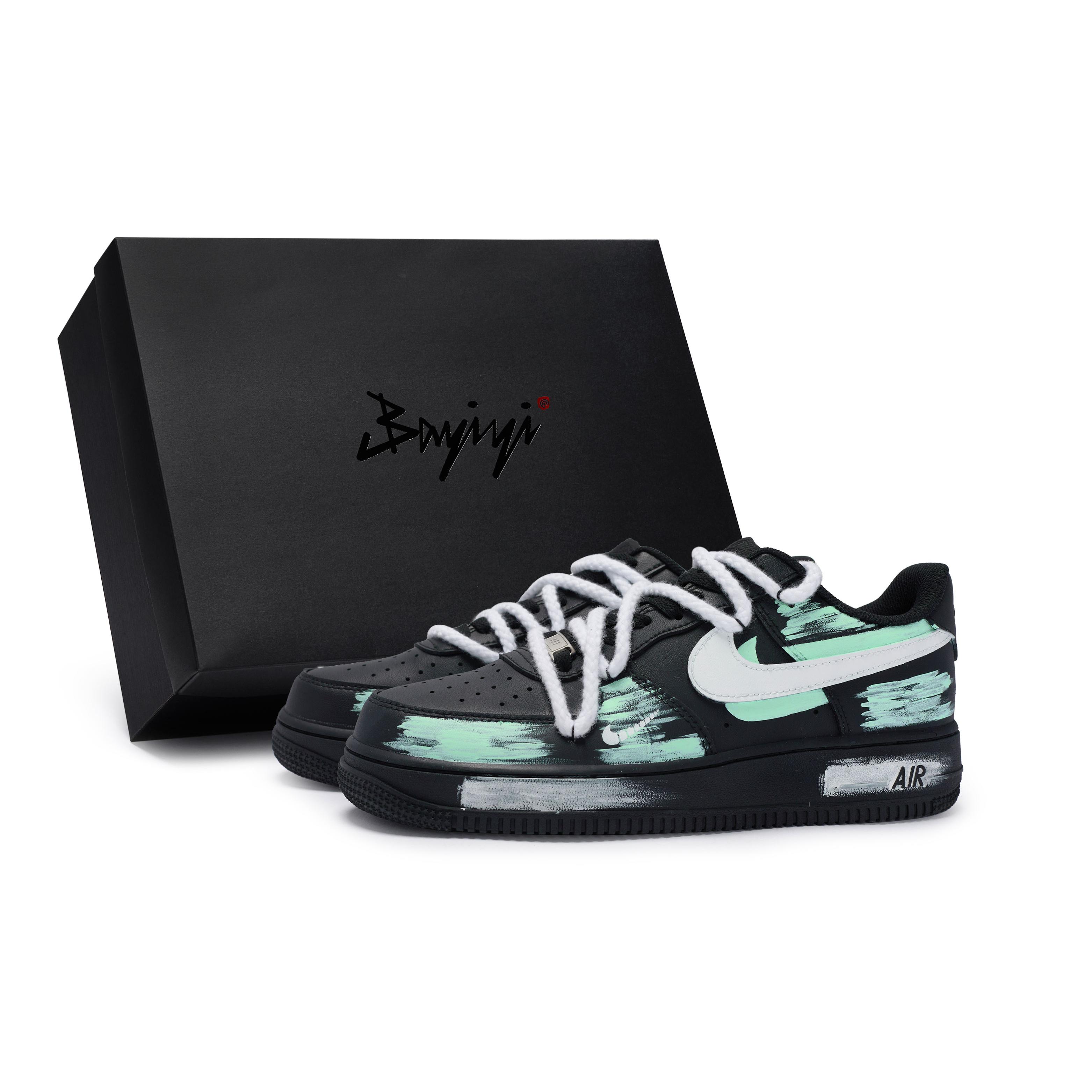 

Nike Air Force 1 Skateboard Shoes Unisex Low top Cyan CW2288-001(Team80-S-BOX) 45