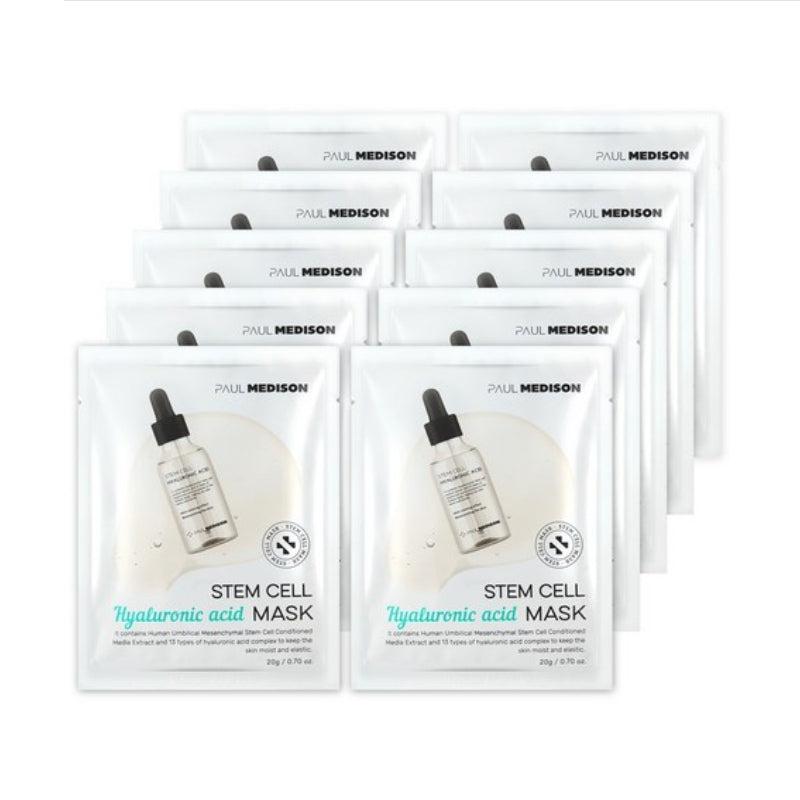 

Paul Medison Маска с гиалуроновой кислотой и стволовыми клетками 20г*10шт/20шт 10ea