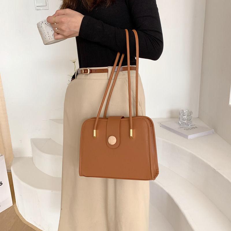 Veske Kvinne Nisje Designpakke Mote Enkel skulder Armhule Veske Tekstur Liten firkantet veske