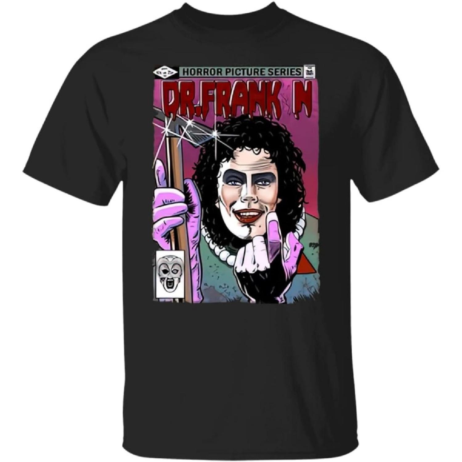 Dr Franken-Frank-N-Furter The Rocky Horror Picture Show Halloween Horror Scary Fan T-Shirt Black S