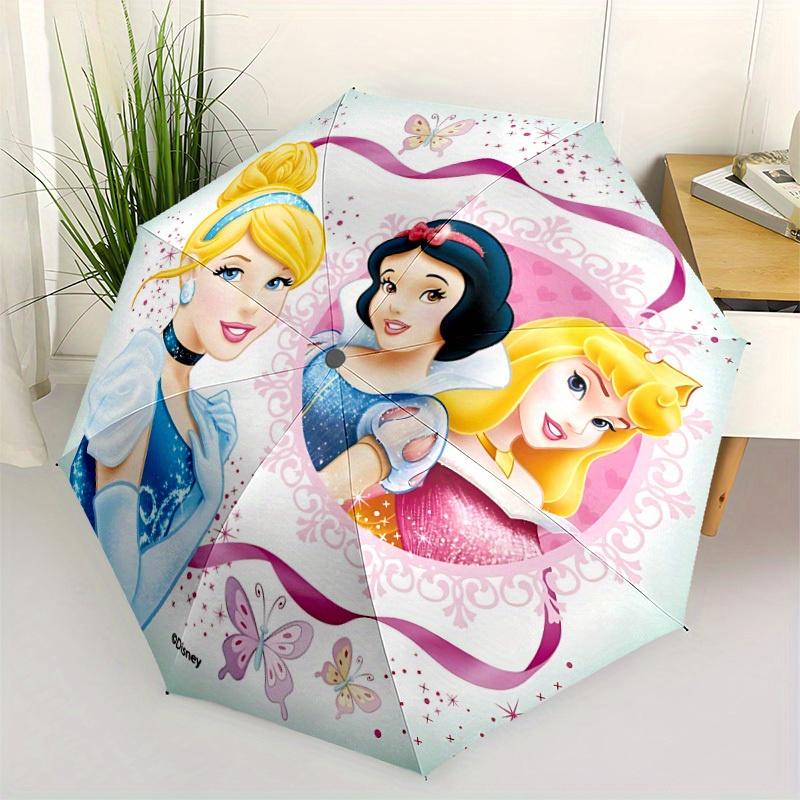 1pc Cinderella, Snow White Automatic Folding Umbrella, 8-Rib Portable & Foldable Design, All-Season Use, Highqualityy0722053