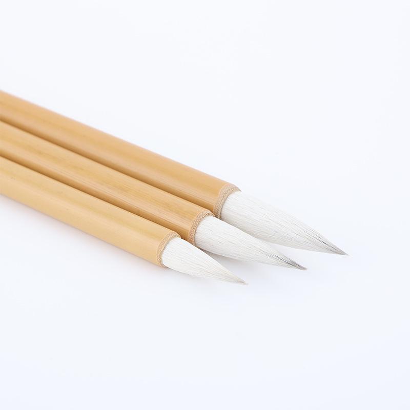 Brush Hair Combination - Wolf Hair Calligraphy Brushes for Running Script & Chinese Painting (Small, Medium, Large Sizes)