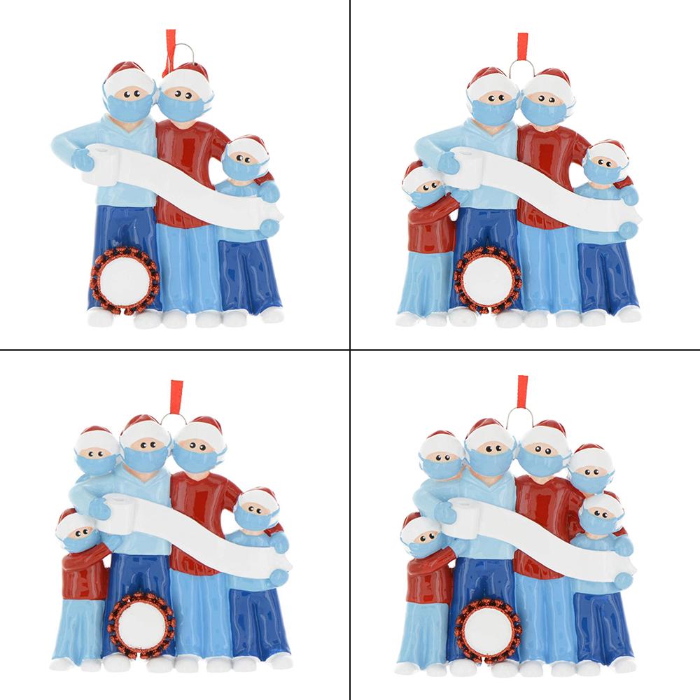 

Рождественский орнамент комплект Семьи Индивидуальные Рождественская елка Висячие Украшения Kit фестиваль Подарок для