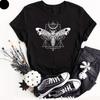 Surreal Death Sacred Geometry Gothic Moth T-Shirt Novelty Dark Tee Unisex Top