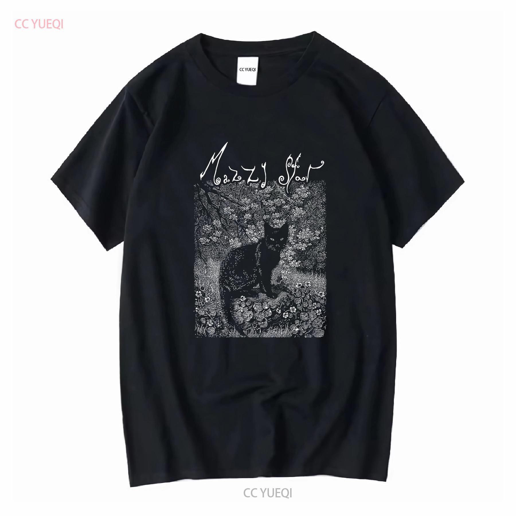 

Mazzy Star Cat T shirt UK long or short sleeves vintage Washed Breathable Slightly Comfortable Casual Stretched streetwear 4XL