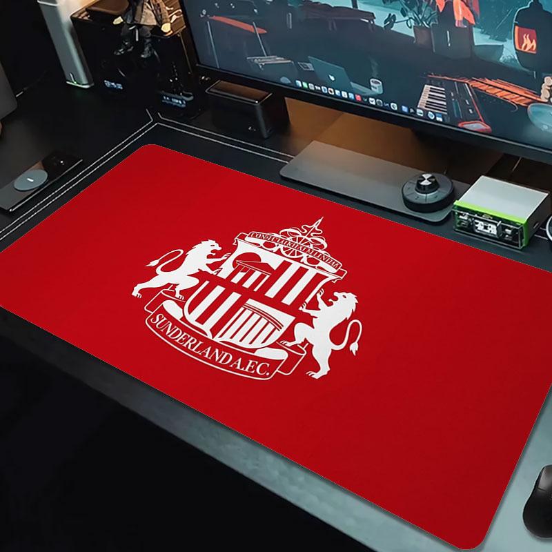 Sunderland Association Football Club Logo Large Size Mouse Pad Large Gaming Table Cushion Non-slip Laptop Tablet Big Mousepad XXL Mat Mini PC Playmat 