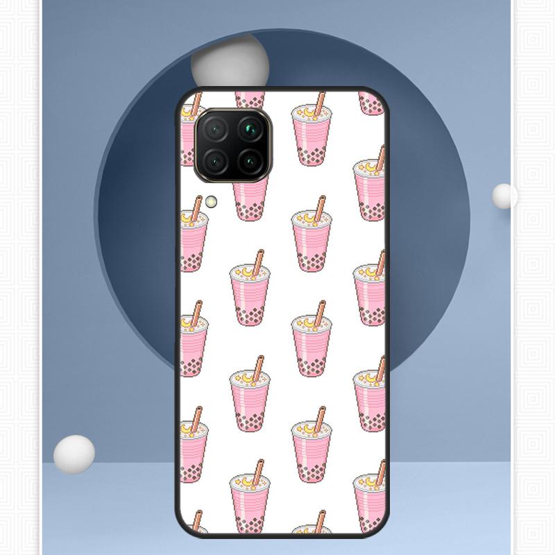 Boba Milk Tea For Huawei Nova 12s 12i 11i 8i Y91 Y60 Y70 Y72 Y90 Y61 9 10 SE P20 P40 Lite P30 P60 Pro Case