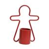 Red Green Candle Hplder Gingerbread Man Candlestick Mini Iron Christmas Candlestick