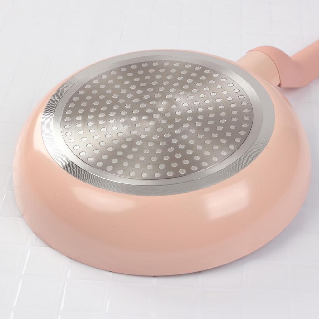Pearl Metal Rosa Frying Pan, 20cm, Induction Compatible, Fluoropolymer Coating, HC-724
