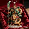 Painted Alloy Enamel Pendant Artistic Chinese Style Skin-friendly Jewelry for Women Traditional Costume Matching Accessory