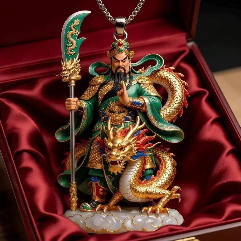 Painted Alloy Enamel Pendant Artistic Chinese Style Skin-friendly Jewelry for Women Traditional Costume Matching Accessory