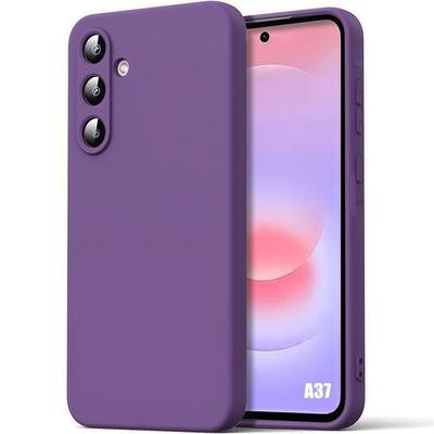 Coque Silicone - BOOLING - Pour Samsung Galaxy A37 5G - Slim Anti-Rayures Violet Foncé