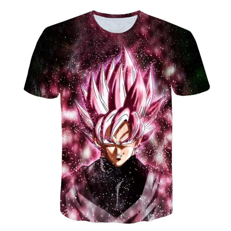 Anime Dragon Ball Son Goku Tshirt 3D Print Men's clothing Summer Girl clothes Top women Tshirt Girl Unisex Children's Clothing