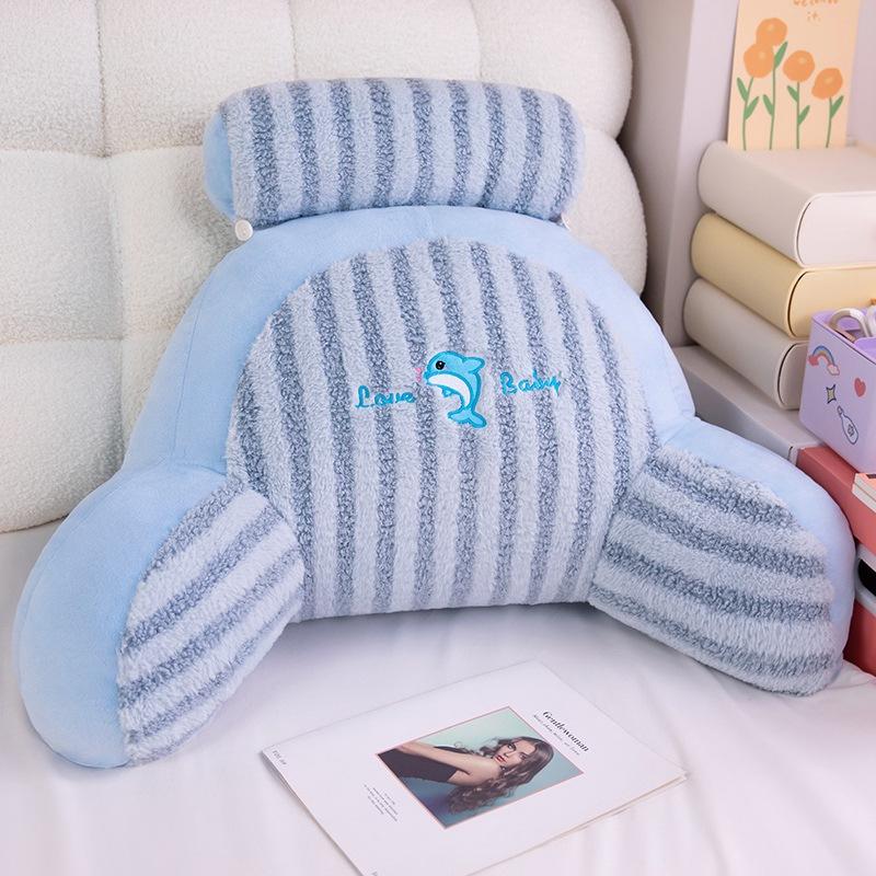Cartoon Cute Backrest Bedside Pillow Dormitory Bed Reading and Playing Sofa Waist Support Office Bedside Cushion Large Pillow