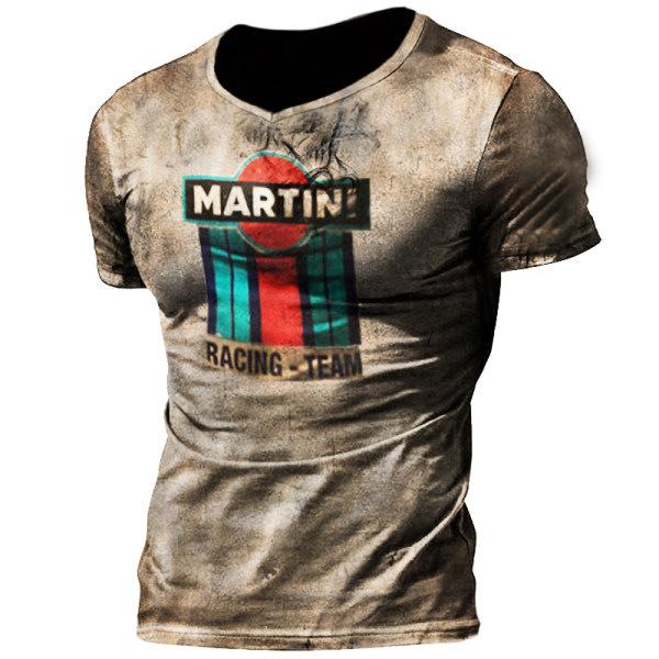 Vintage Motorcycle T Shirt For Men 3d Print Mobil Short Sleeve T-shirts Retro Men's Racing T-shirt Oversized Biker Tees Tops 66