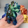 3D Printed Horse Figurine Movable Joints Pony Figure Articulated Animal Model Fidget Toy Home Office Desktop Decoration Ornament