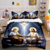 Holy Trinity Divine Artwork Bedding Duvet Cover Set (1*Duvet Cover 2*Pillowcases, Without Duvet Insert)