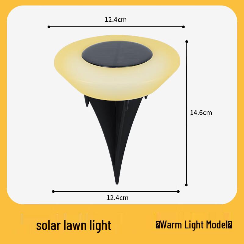 UOSU Solar Outdoor Lawn Ground Lights (3-Pack)