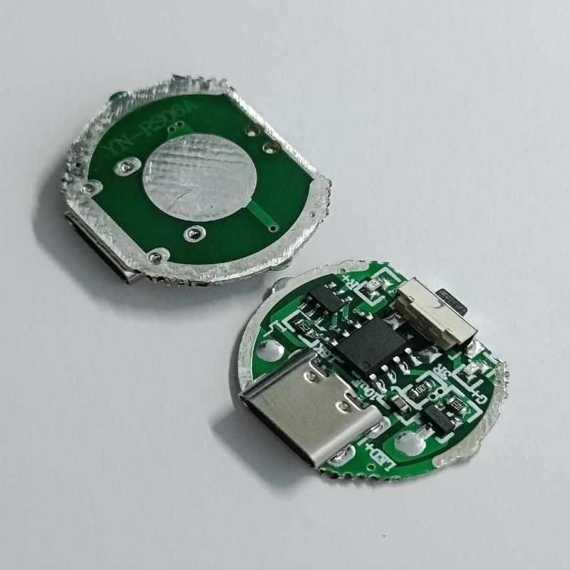 Gleichstrom 3,2-4,2V Zwei-Gang-Treiberplatine Taschenlampen-Treiberzubehör Platine Schalter Ladeintegrierte Platine