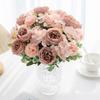 Artificial flower Silk Peony Ball Chrysanthemum Outdoor gardenWedding Bridal Bouquet Christmas Home vase Festival party Diy gift