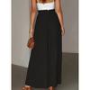 Women S Bohemian Wide Leg Long Elastic Waist Skirt Pants