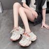 Breathable mesh thick-soled muffin shoes versatile dad shoes women's 2025 new autumn small inner height increase women's shoes