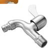 Di'er Extended 304 Stainless Steel Wall-Mounted Washing Machine Faucet